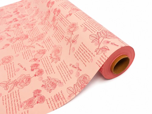 Rouleau double face rose lilas h. 70*50 mètres.