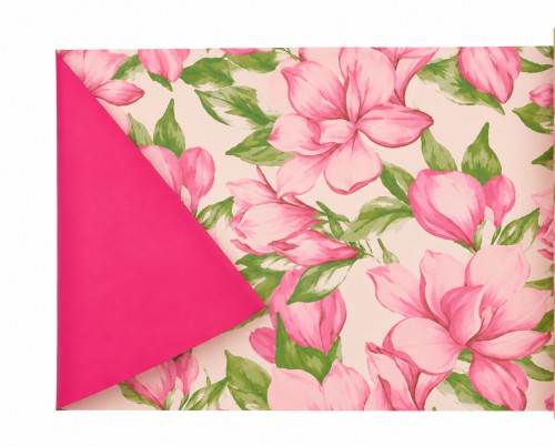 Rollo doble cara magnolia-fusia h. 70*50 mt