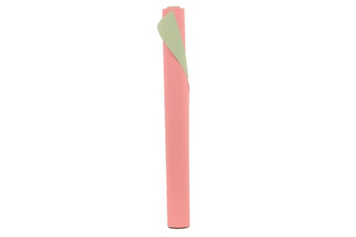 Rollo doble cara contraste frambuesa-pistacho h. 70* 50 mt