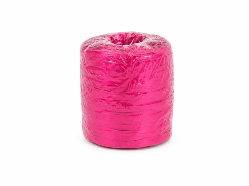 Rollo de rafia rosa fucsia 200m