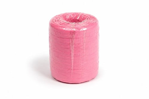Rollo de rafia rosa 200m