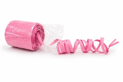Rollo de rafia rosa 200m