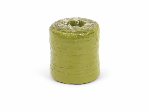 Rollo de rafia verde oscuro 200m