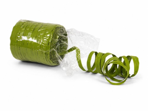 Rollo de rafia verde oscuro 200m