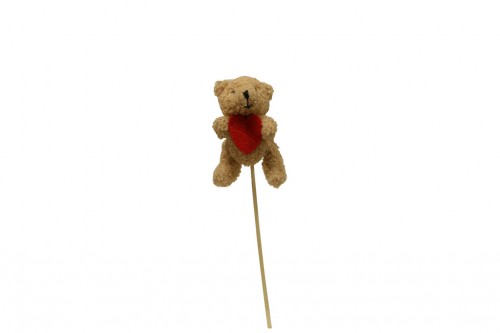 Peluche oso con corazon s/25