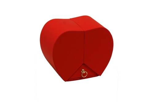 Cajita rosa roja preservada joyero sorpresa
