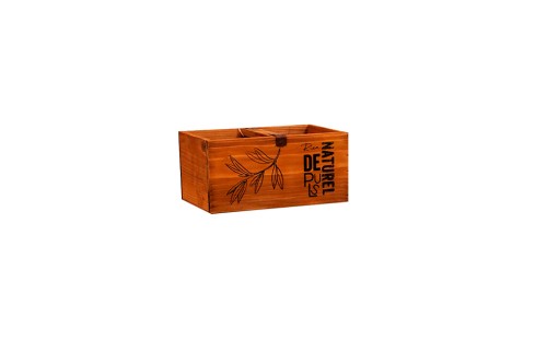 Caja de madera con asa