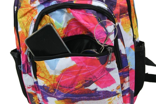 Mochila floral multicolor